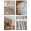 Jacquard Dining Chair Cover Waterproof Elastic Stretch Chair Cushion Cover Solid Color Parson Chair Slipcovers Home Dining