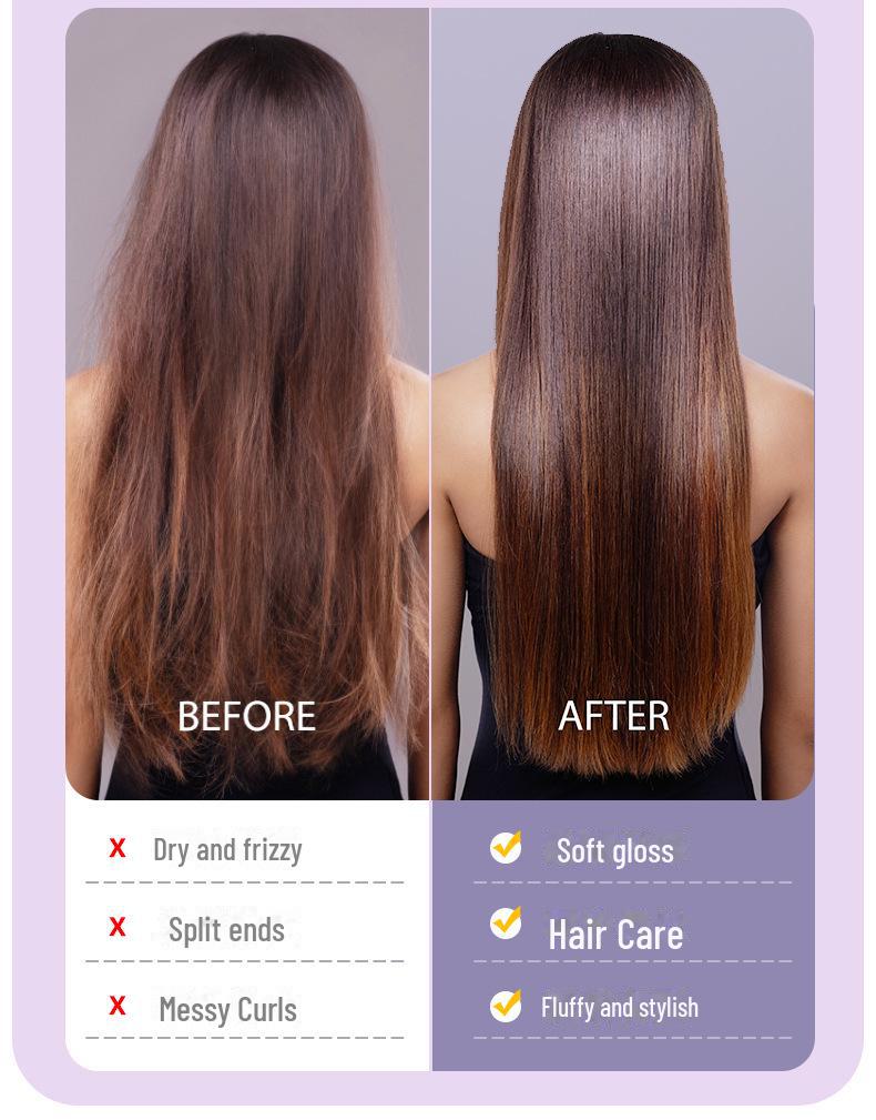 Portable LCD Hair Straightening Comb: Negative Ion Charging, Safe Heat, No Hair Damage