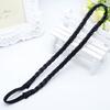 1Pc Headwear Elastic Hair Accessories Personality Plaited Headband Fashion Simulation Synthetic Hair Double Braided Hair Band