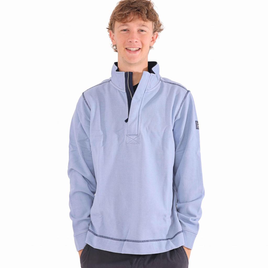 Lazy Jacks Mens Pique Quarter Zip Sweatshirt