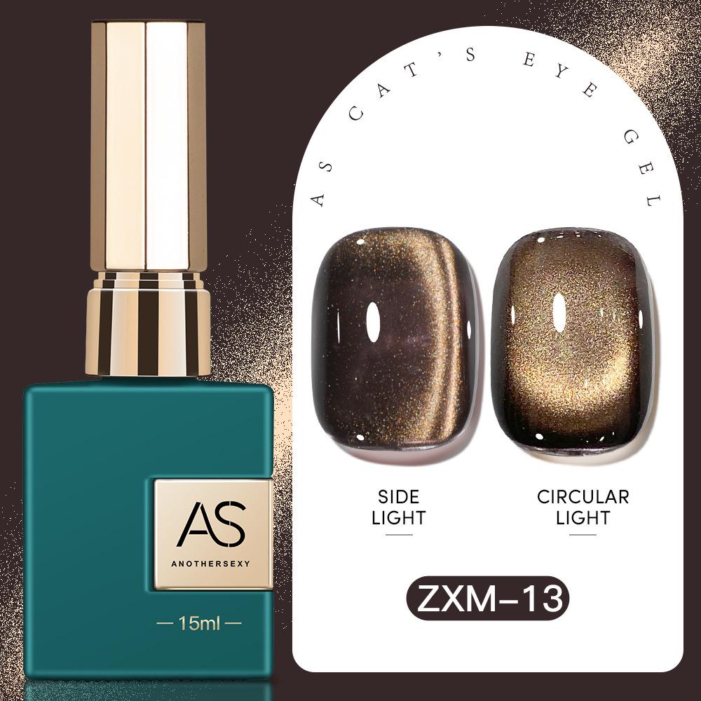 30 Shades Suspended Mirror Cat Eye Gel Polish Set with Glitter Glass Bead Effect