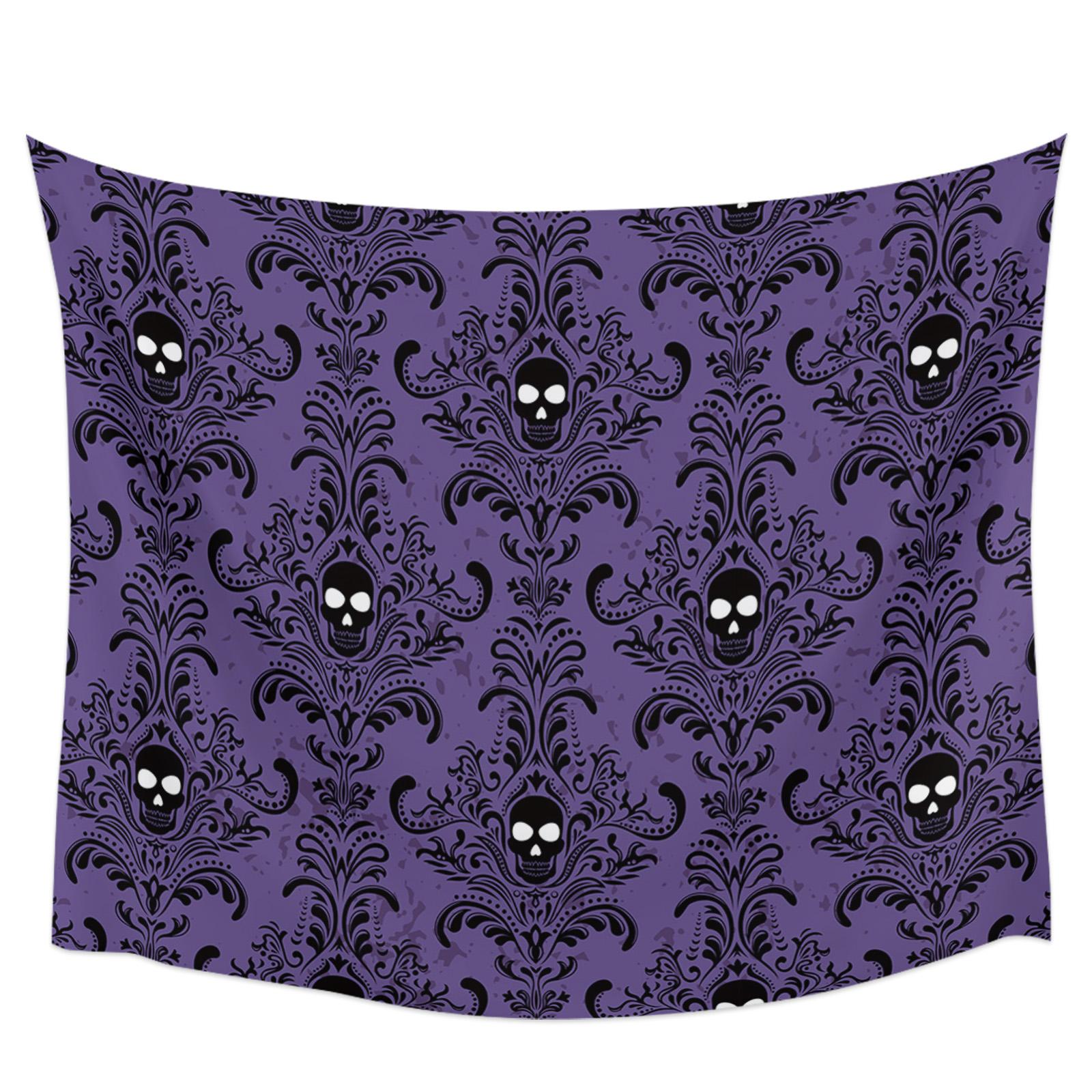 

Череп Винтаж Текстура Хэллоуин Хиппи Гобелен Ткань Настенный Пляжный Декор Комнаты Ткань Ковер Коврик Для Йоги Простыня Диван Одеяло 100x75cm