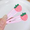 4-20pcs Cartoon Strawberry BB Clips Girl Heart Sweet Girl Side Clip Ins Versatile Cute Bangs Edge Clip Hair Clips