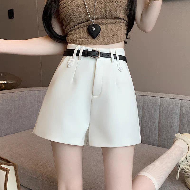 2026 Summer Women's Casual High-Waist A-Line Wide Leg Shorts