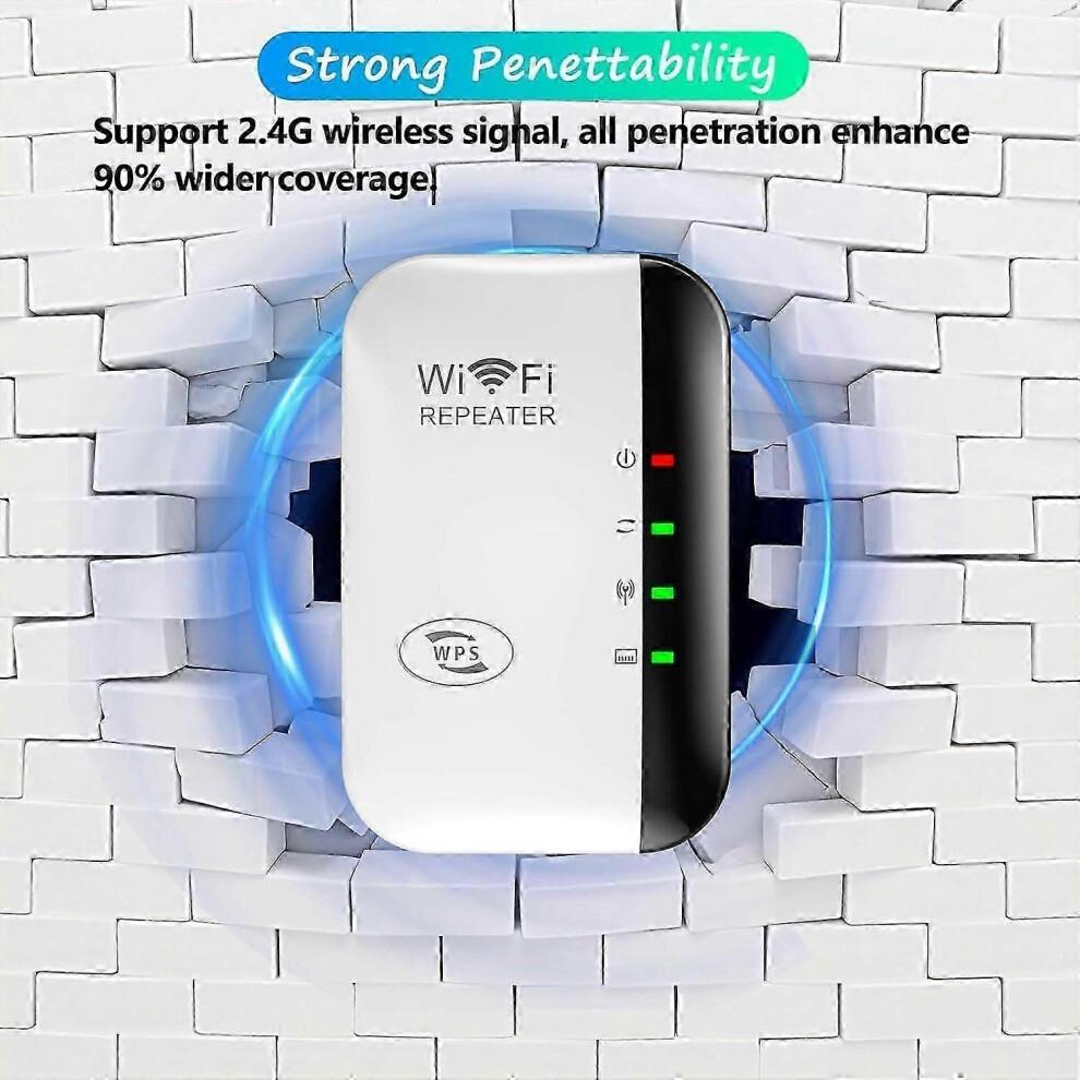 WLAN-Extender, WLAN-Repeater, WLAN-Verstärker, Reichweite bis zu 5000 Quadratfuß und 50 Geräte, Inter