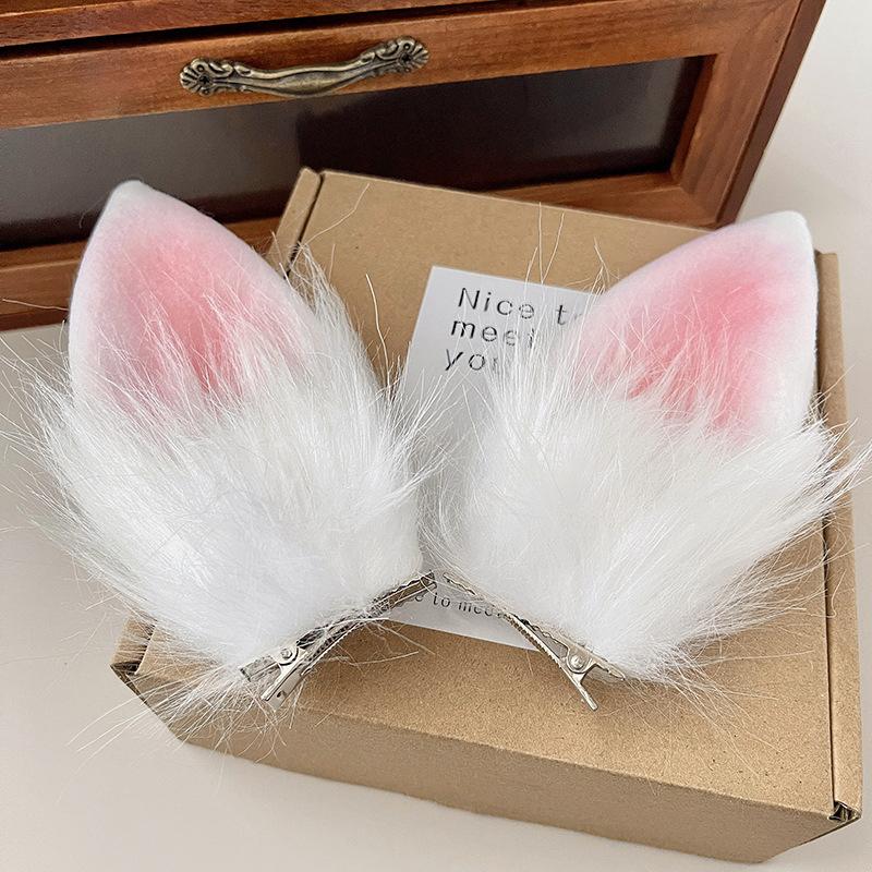 Cute Bunny Ears Plush Hair Hoop Cosplay Rabbit Plush Bunny Ears Headband Photography Props Party Supplies Hair Accessories A2