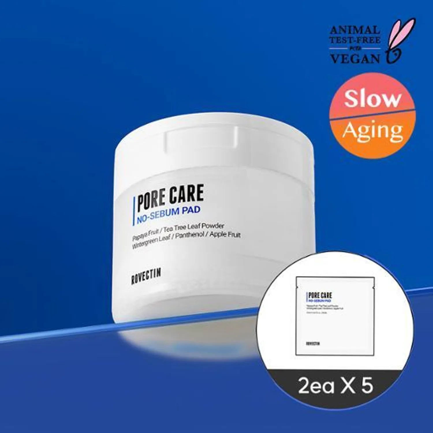 ROVECTIN Pore Care No Sebum Pad 60P (+10P) 60P