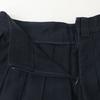 MIUMIU 2010 MG1781 Navy Logo Embroidered Pleated Chino Skirt Skirt 40 NavyUsed