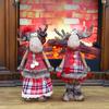 Christmas Ornaments Xmas Long Stretchable Leg Reindeer Plush for Doll Gifts