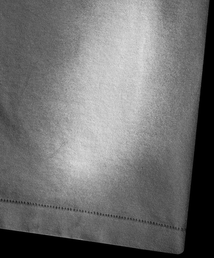 RAR Semi-Crop Vintage Faded Round T-Shirt_Dusty Gray
