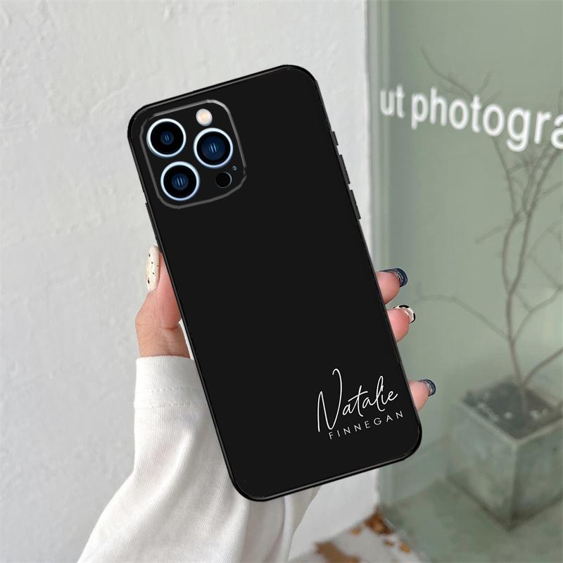 

Пастельный чехол для телефона с инициалами на заказ для iPhone 16 15 13 12 Mini 11 14 Pro Max X XR XS MAX Plus Чехол Coque iPhone 13 mini