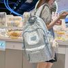 New Stylish School Backpack For Girls With A Fresh Star Print Lightweight Backpack For Middle And High School Students