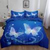 Doublesided Duvet Cover Fantasy Art Watercolor Butterfly Microfibre Bedding Sets, Bedding Fantasy Butterfly Duvet Cover Sets
