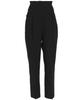 Kobe Lettuce Petitle Petit Lettuce Tapered Wide Leg Pants with Waist Choose Your Petit Fits Shorter Elastic Adjustable Style M Tapered Black Women's