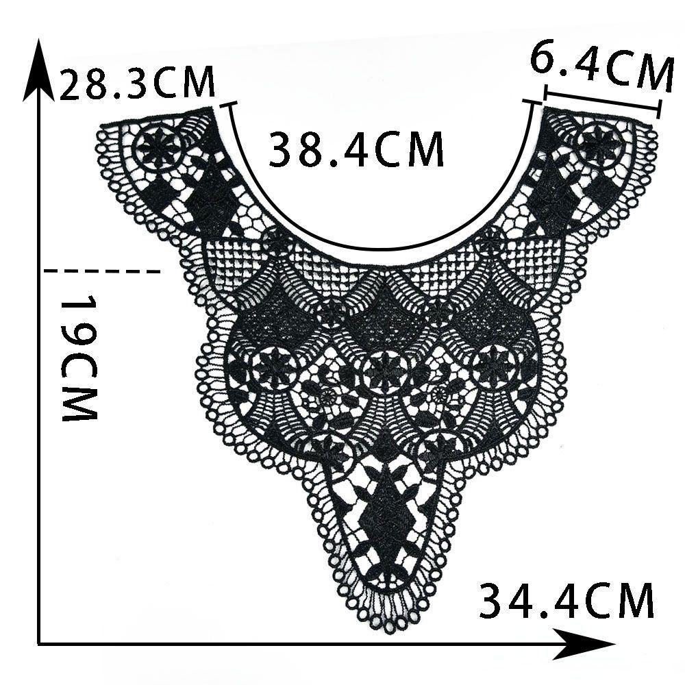 Black And White I Hollow Collar Diy Embroidery Lace Decorative Clothing Accessories Sewing Accessories