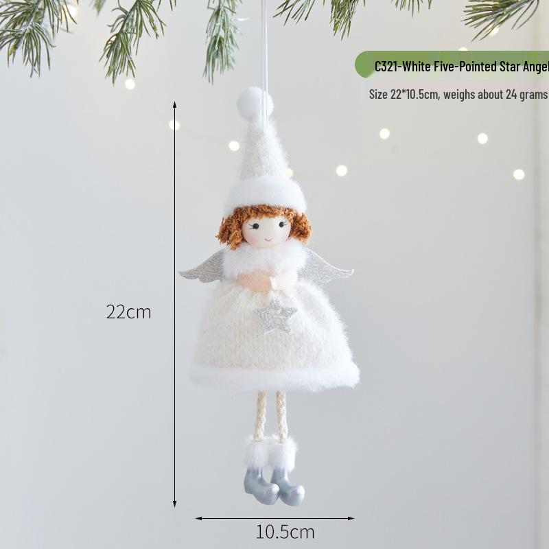 2026 Christmas Cute Plush Angel Elf Tree Ornament Pendant