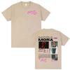 Rap Singer Mora Album Tour 2025 Summer Pattern Mens Womens High Street Retro Oversized Tshirt Fashion Hiphop Cotton Tshirt