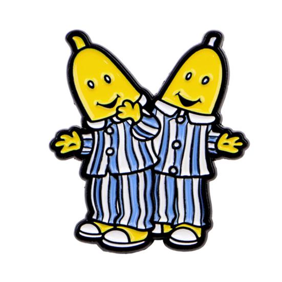 Zinc Alloy Brooch Pin Cartoon Banana Man Shape Lapel Pin