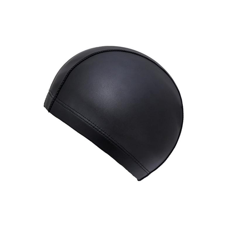 Unisex PU High Elastic Long Hair Waterproof Swimming Cap