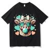 Highland Cow Floral Crown Animal Printed T Shirt Women Clothes Summer Fashion Tops Tee Shirt Femme Harajuku Shirt  Y2k T Shirt