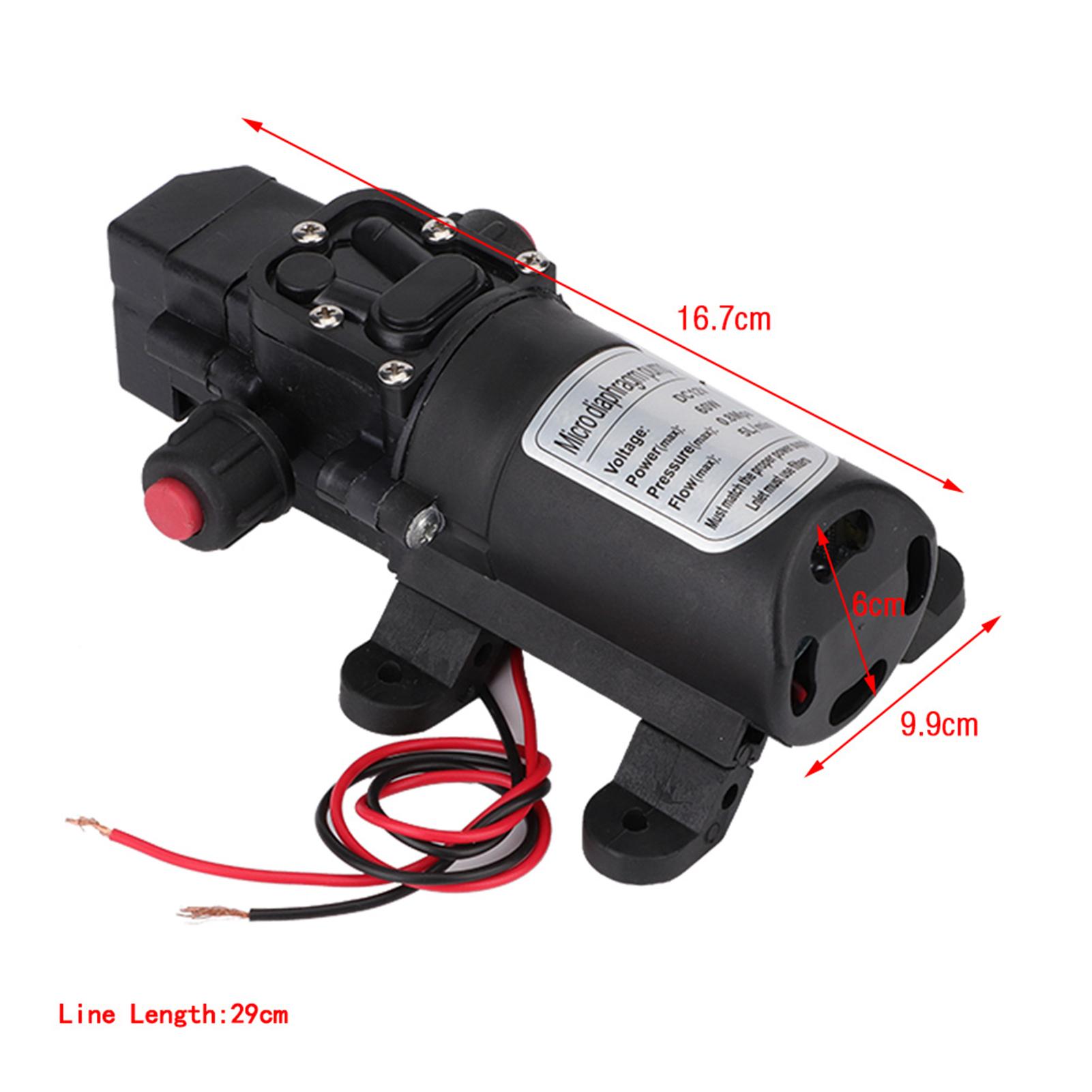 

Electric Water Pump Self-Priming Galley 360 Degree Rotation Automatic Faucet Tap 12V Stainless Steel for Boat Caravan Motorhome чорний