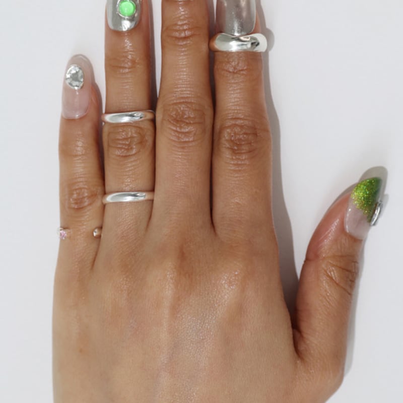 BRILLPIECE Mono arc nail ring