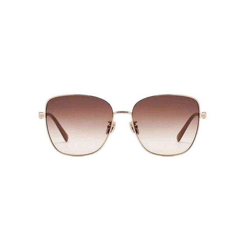 Ferragamo Fashionable Luxury Square Sunglasses Women sunglasses Black Rose-Gold SF320SLBK-1