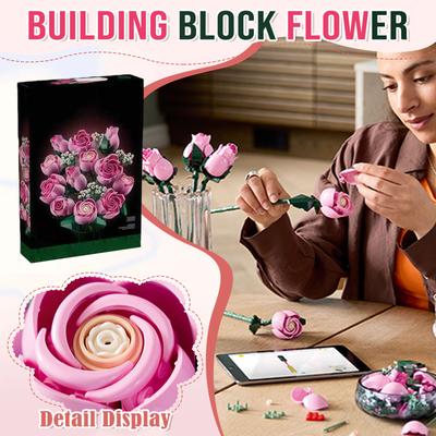 Rose Set, Desktop Plant Series, Home Decor, Floral Decoration