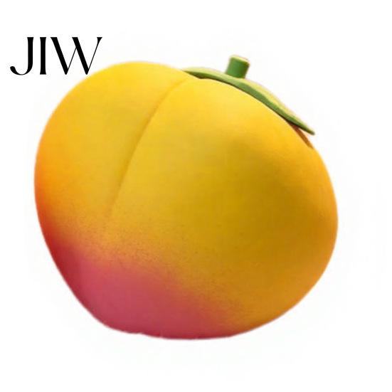 TPR Stress Ball Giant Peach Relief Toy, Realistic Large Squeeze Toy Simulated Fruit Sensory Desk for Adults & Kids