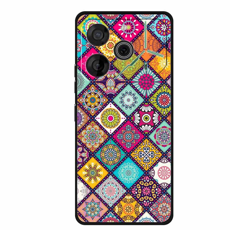 For Tecno Pova 6 Pro Case Luxury TPU Silicone Soft Back Cover Phone Cases for Tecno Pova 6Pro LI9 Shockproof Cute Lovely fundas