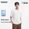 MARK FAIRWHALE Men's Waffle Knit Loose Fit Short Sleeve T-Shirt