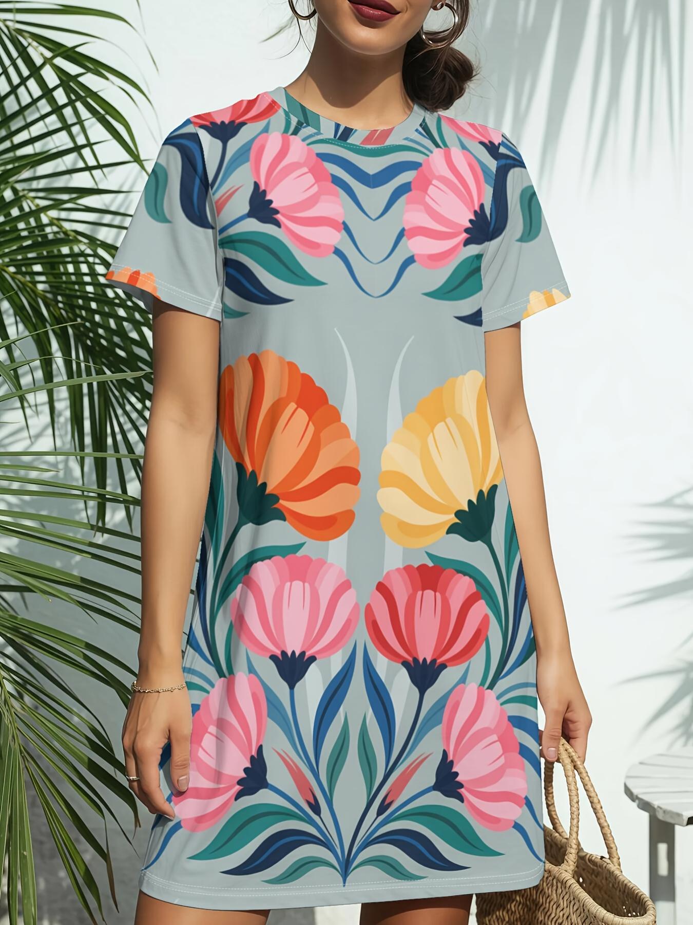 

Women S New Crew Neck Short Sleeve T-Shirt Dress. American Trend Digital Print. Casual ; Versatile for Spring And Summer. Elegant And Chic en S Dre 9XL дубильная кора