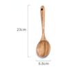 Kitchen Utensils Set Thailand Teak Wood Tableware Set Spoon Ladle Rice Colander Soup Skimmer Kitchenware Cooking Tools