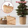Christmas Countdown Calendar Ornaments Santa Castle Desktop Decoration Crafts