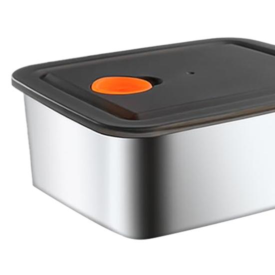 Stainless Steel Lunch Box with Vented Lids Reusable Metal Meal Prep Boxes Stackable BPA-Free Food Container for Snacks On-the-Go Meals