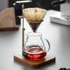 Antiker Messing- und Nussbaumholz-Pour-Over-Kaffeeständer – Verstellbarer Filterhalter für V60 & Kegelförmige Kaffeefilter & Tischdekoration