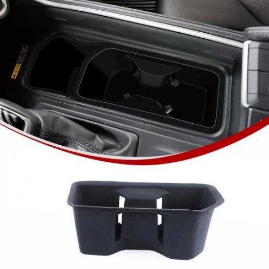 Black Silicone Center Console Cup Holder Trim For Toyota Grand Highlander 2024+