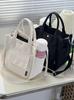 AIDUCHO Two-Way Mini Tote Bag, Dog Walking Bag, Lunch Bag, Large Capacity (Black)