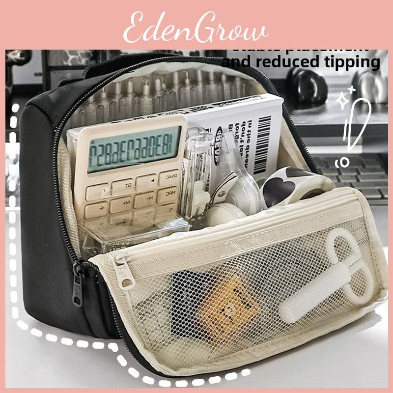 Elegant Japanese Style Large Pen Organizer With Multiple Compartments For Daily Use
