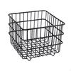 Iron Storage Basket Cosmetic Organizer Square Sturdy Snack Bin Wire for Bedroom Kitchen
