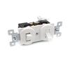White Two-Gang Rocker Switch US Standard Double Gang Single Pole Wall Toggle