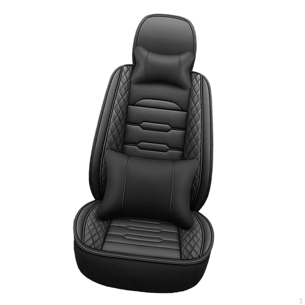 Excavator Seat Cover Accessories Protector Breathable PU Leather Wear Resistant Decorative Easy to