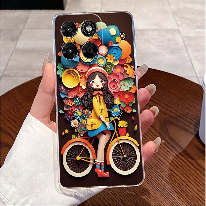 For Moto G67 G77 Case Clear Luxury Cute Love Rabbit Funny TPU Soft Silicone Phone Case For Motorola Moto G67 / G77 5G Back Cover