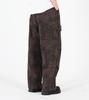 Beoteunseoul One-Pleat Cargo Pigment Washed Cotton Pants (Dark Gray)