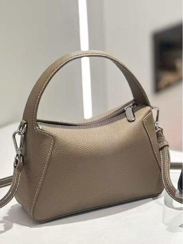 Genuine Leather Women's Versatile Small Square Handbag with High-End Feel and Large Capacity