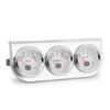 Chrom 2''52MM Triple Gauge Kit Voltmeter Wassertemperaturanzeige Öldruckanzeige mit Sensor Car Meter