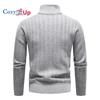 Cozy Up Neuer Pullover Herren Langarm Stehkragen Fleece Warmer Pullover