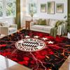 Bayern Munich Design Crystal Velvet Rug Soft Decorative Mat for Bedroom Entrance