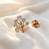 Original Tree of Life Brooch, New Korean Style Simple Small Pin Brooch, Suit Anti-Exposure Buckle Cardigan Accessories