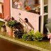 DIY Dollhouse Furniture Kits Wooden Modern Villa Lights Playset Creative Toy